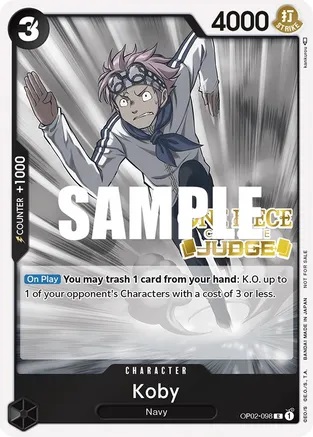 Koby - OP02-098 - P (Judge Promo) - Foil