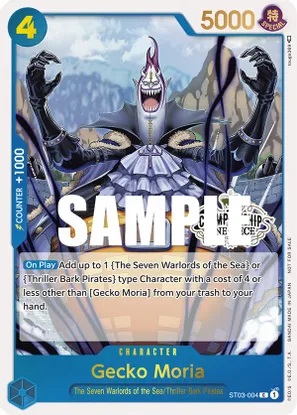 One Piece TCG 2024 Paramount War Pre-Release Pack and Smoker Participation Card