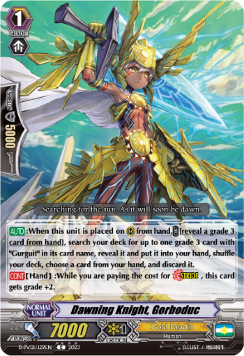 Dawning Knight, Gorboduc - D-PV01/129EN - C