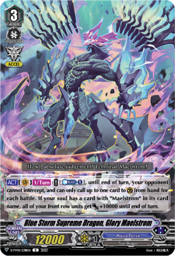 Blue Storm Supreme Dragon, Glory Maelstrom - D-PV01/238EN - C Blue Storm Supreme Dragon, Glory Maelstrom - D-PV01/238EN - C