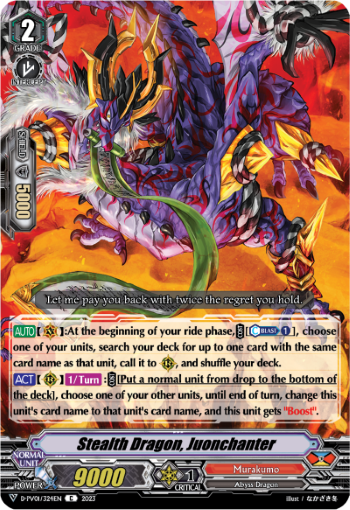 Stealth Dragon, Juonchanter - D-PV01/324EN - C