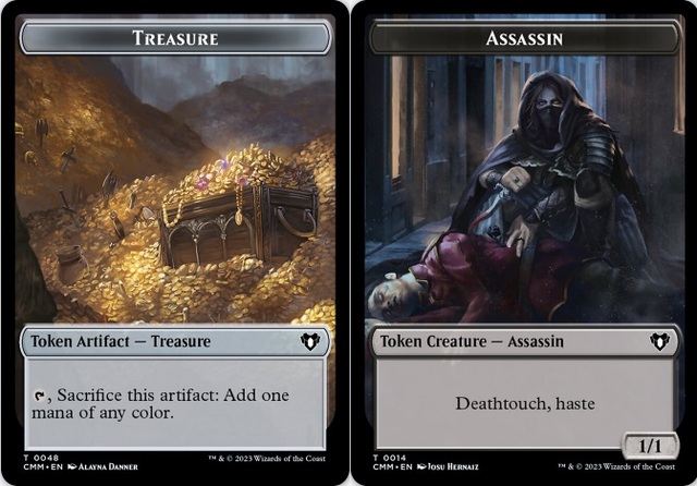 Treasure (0048) // Assassin (0014) Double-Sided Token