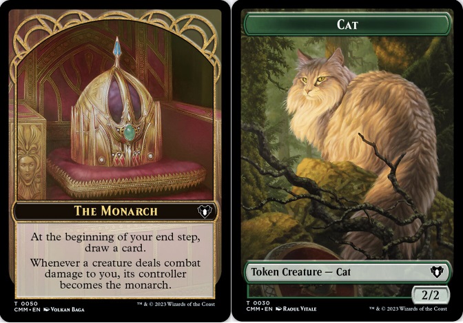 The Monarch (0050) // Cat (0030) Double-Sided Token