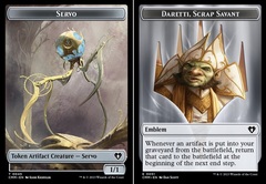 Daretti, Scrap Savant Emblem (0051) // Servo (0045) Double-Sided Token