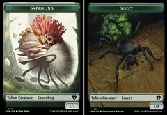 Saproling (0035) // Insect (0033) Double-Sided Token