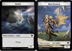 Spirit (0010) // Kor Soldier (0008) Double-Sided Token