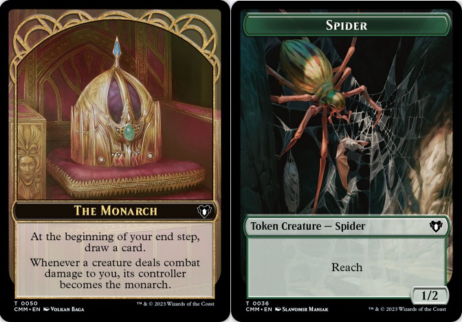 The Monarch (0050) // Spider (0036) Double-Sided Token