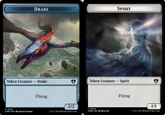 Drake (0012) // Spirit (0010) Double-Sided Token - Foil