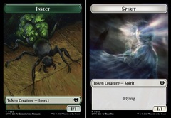 Insect (0033) // Spirit (0010) Double-Sided Token