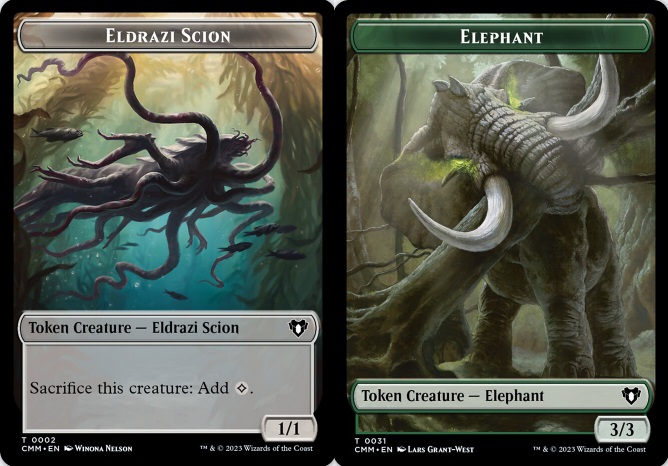 Eldrazi Scion (0002) // Elephant (0031) Double-Sided Token - Foil