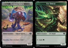 Eldrazi Spawn (0003) // Elf Druid (0032) Double-Sided Token - Foil