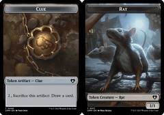 Clue (0040) // Rat (0017) Double-Sided Token - Foil