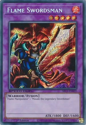Flame Swordsman - SBC1-ENB22 - Secret Rare - 1st Edition