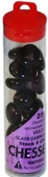 Chessex Tube of Violet Glass Stone Counters (CHX01127)