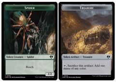 Spider (0036) // Treasure (0048) Double-Sided Token - Foil