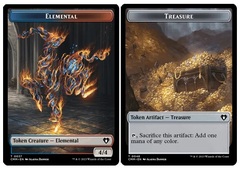 Elemental Token (0037) // Treasure Token (0048)