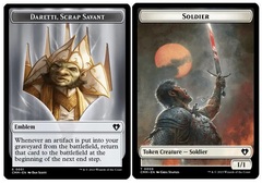 Emblem - Daretti, Scrap Savant (0051) // Soldier Token (0009)