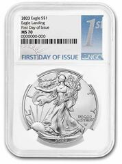 2023 American Silver Eagle MS-70 NGC (First Day of Issue)