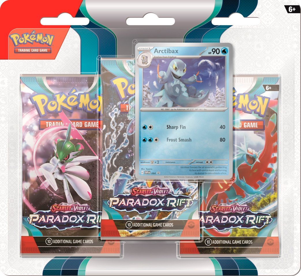 Pokemon - Scarlet & Violet - Paradox Rift 3 Pack Blister - Arctibax