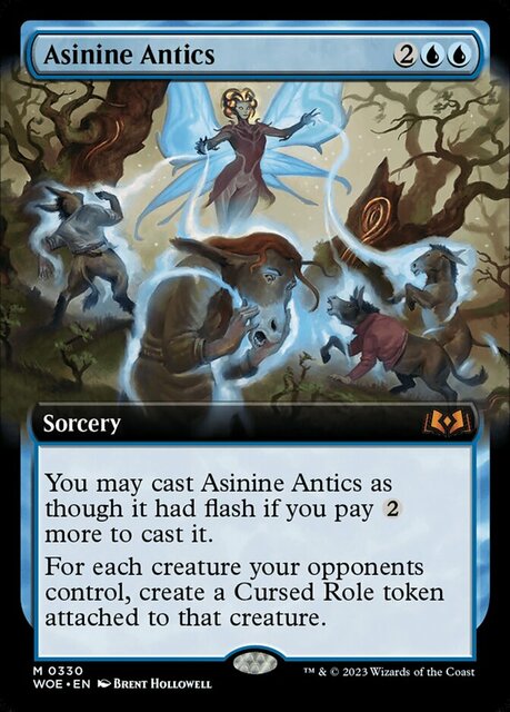 Asinine Antics - Foil - Extended Art