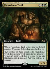 Faunsbane Troll (Extended Art) - Foil