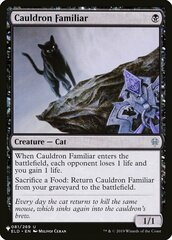 Cauldron Familiar - The List