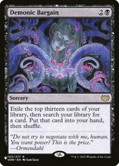 Demonic Bargain - The List