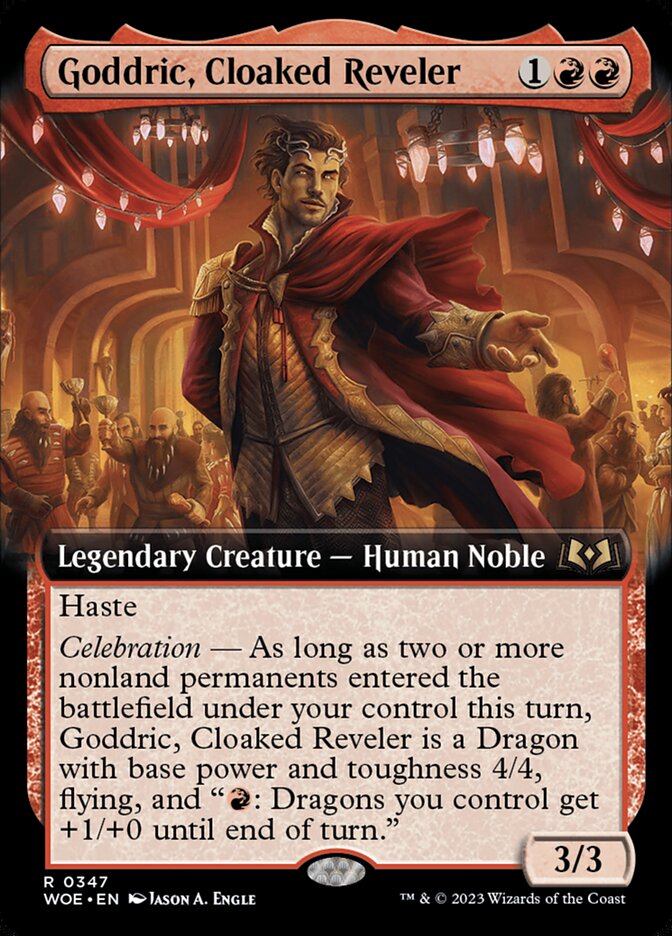 Goddric, Cloaked Reveler - Extended Art