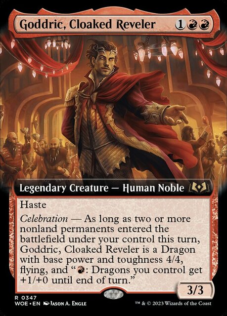 Goddric, Cloaked Reveler - Foil - Extended Art