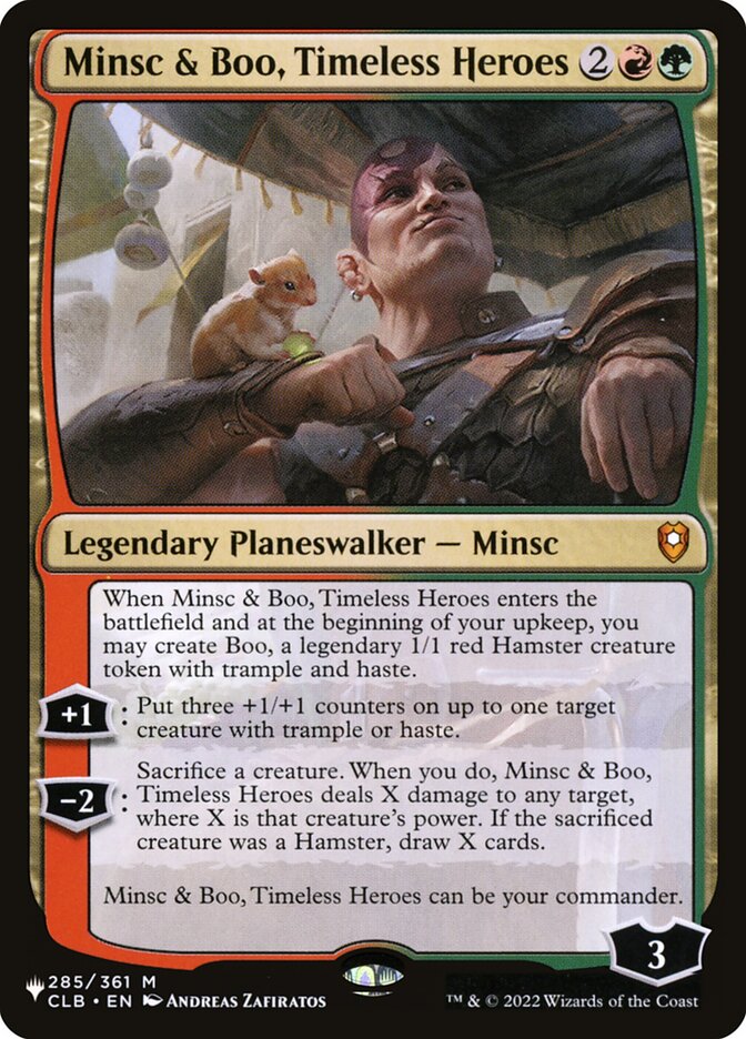 Minsc & Boo, Timeless Heroes - The List