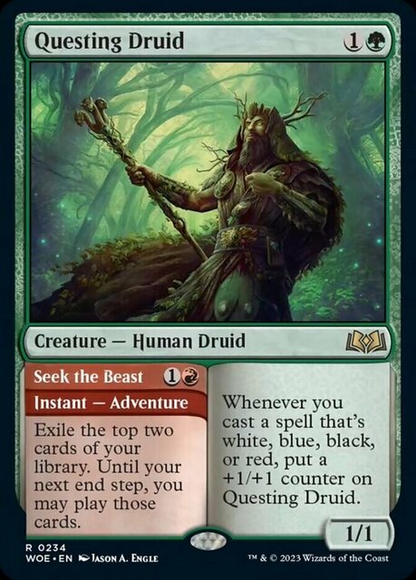 Questing Druid // Seek the Beast