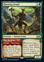 Questing Druid // Seek the Beast (0294) (Showcase) - Foil