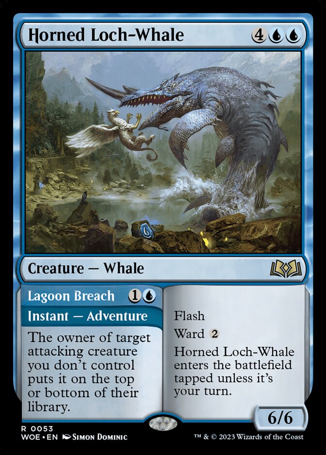 Horned Loch-Whale // Lagoon Breach - Foil