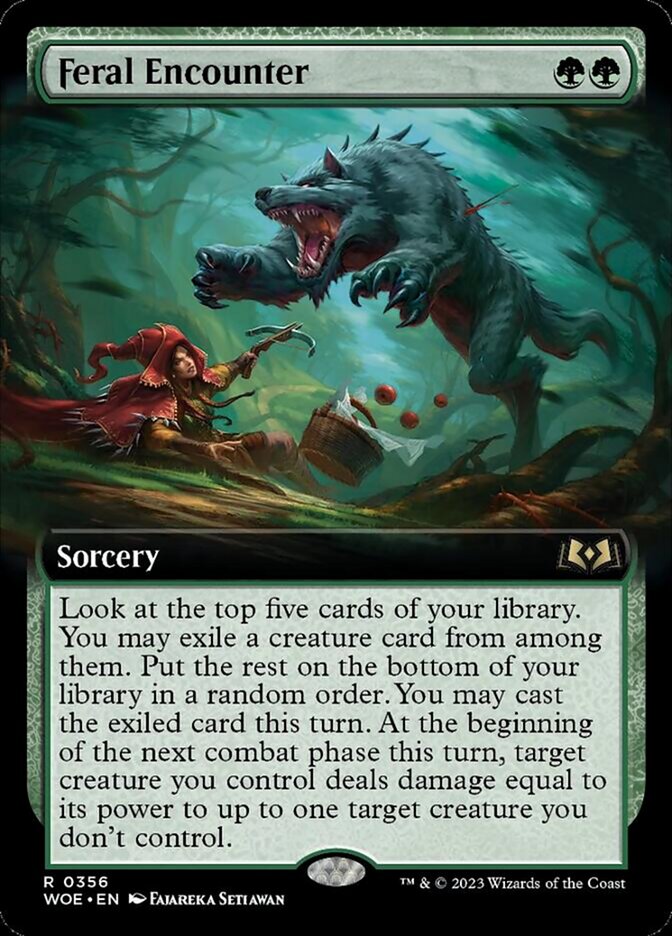 Feral Encounter - Foil - Extended Art