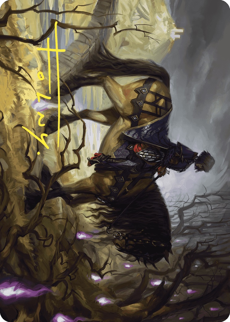 Rowans Grim Search Art Card (Gold-Stamped Signature)