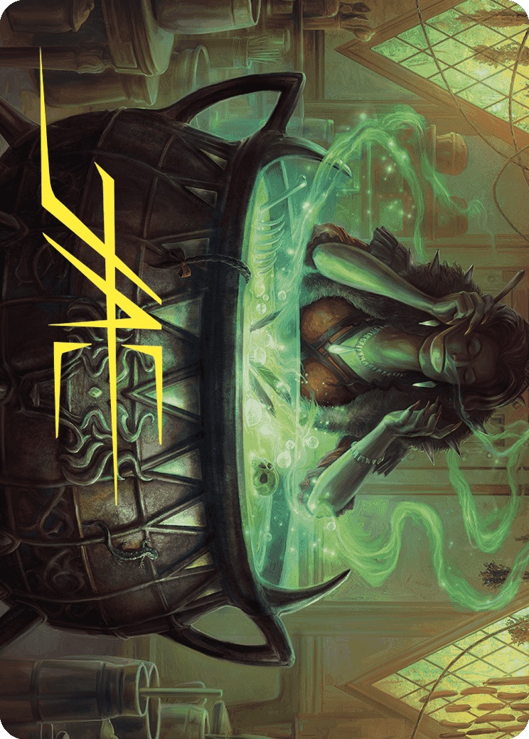 Agathas Soul Cauldron Art Card (Gold-Stamped Signature)