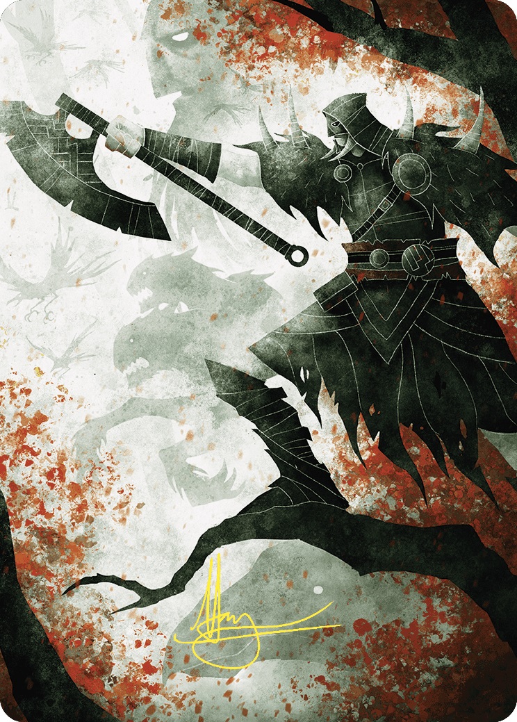 Garruks Uprising Art Card (Gold-Stamped Signature)