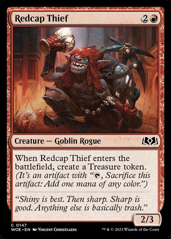 1x Redcap Thief - Foil MTG Wilds of Eldraine NM Magic Foil | eBay