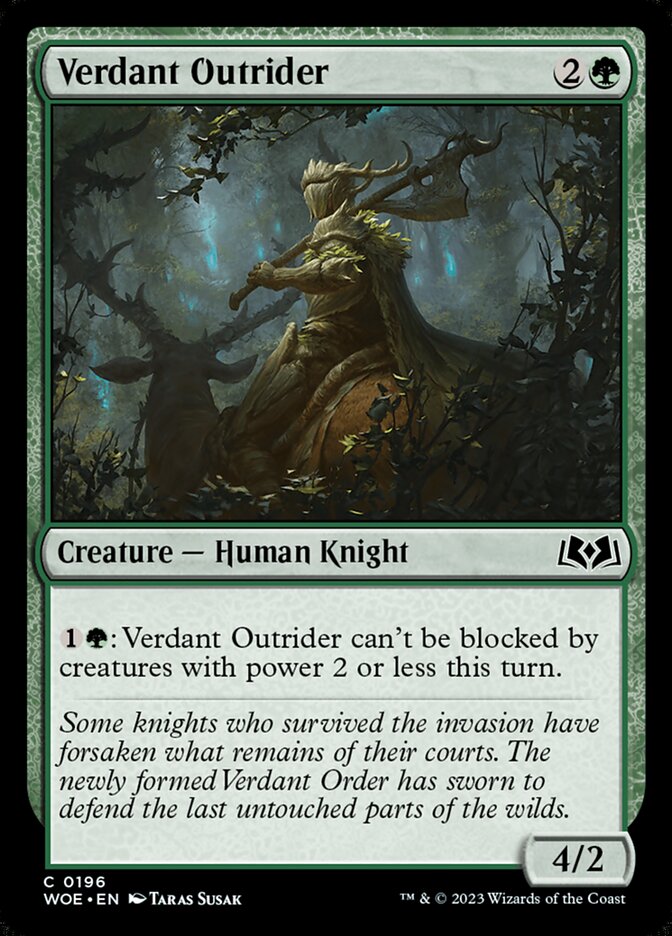 Verdant Outrider - Foil