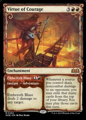 Virtue of Courage // Embereth Blaze - Foil - Showcase