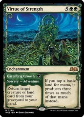 Virtue of Strength // Garenbrig Growth - Foil - Showcase