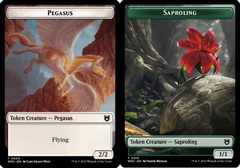 Pegasus (0009) // Saproling (0015) Double-sided Token