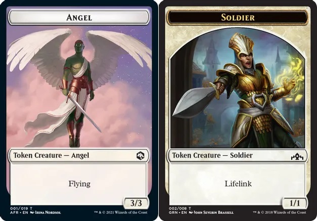 Angel // Soldier Double-sided Token