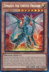 Timaeus the United Dragon - MP23-EN003 - Prismatic Secret Rare - 1st Edition