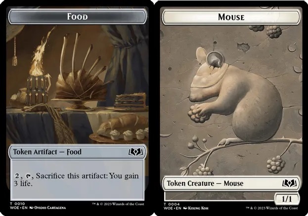Food (0010) // Mouse (0004) Double-Sided Token - Foil Food (0010) // Mouse (0004) Double-Sided Token - Foil