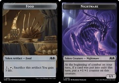 Food (0010) // Nightmare (0006) Double-Sided Token - Foil