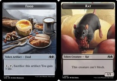 Food (0012) // Rat (0007) Double-Sided Token - Foil