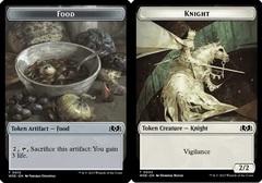 Knight // Food (0013) Double-Sided Token - Foil