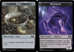 Food (0013) // Nightmare (0006) Double-Sided Token - Foil