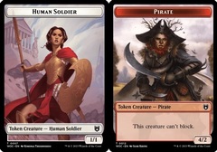 Human Soldier (0007) // Pirate (0012) Double-Sided Token